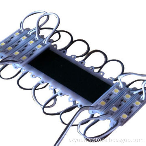 12V DC 5050 SMD 2 LED Module Waterproof Light Lamp, 3-year Warranty, Single Color